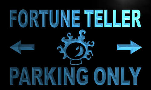 Fortune Teller Parking Only Neon Light Sign
